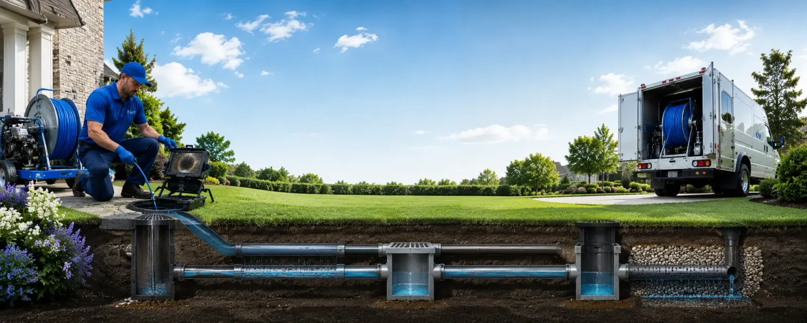 Outdoor drain cleaning information for Glenville, WV